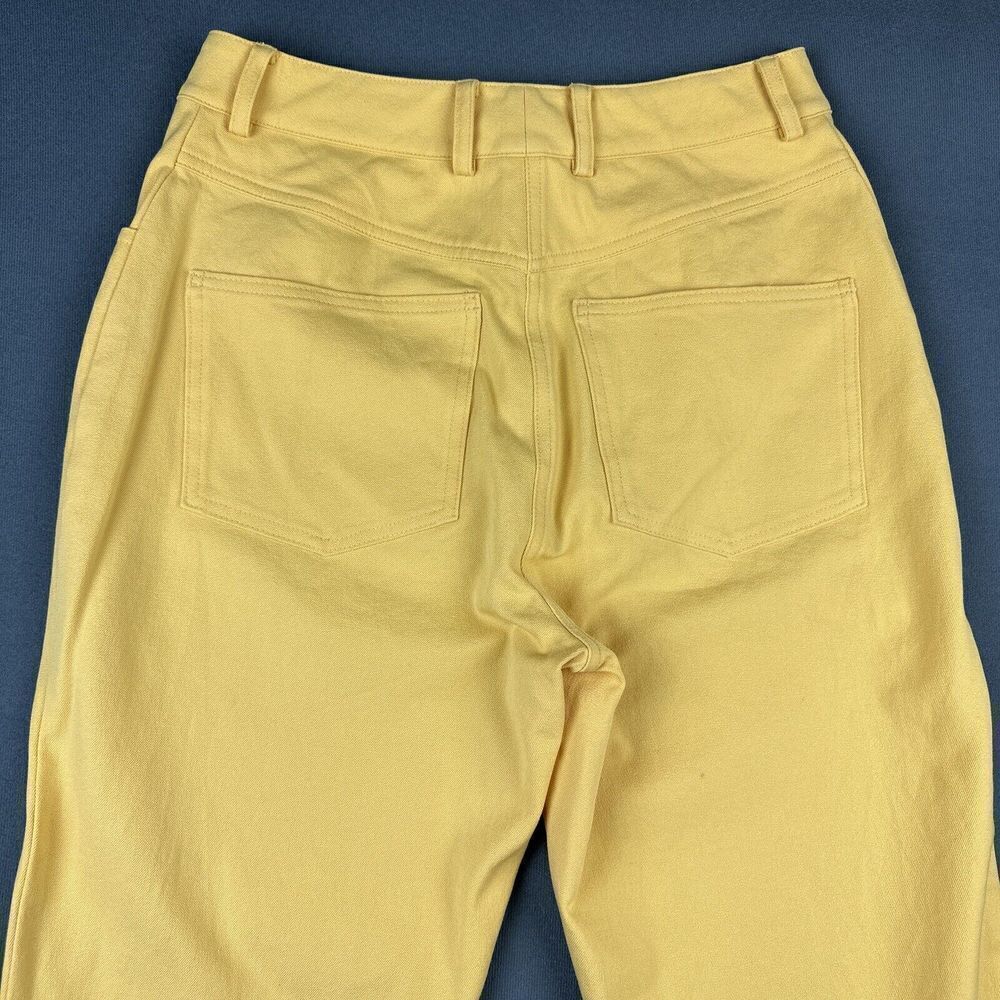 St John Sport Jeans Pants Womens 2 Yellow High Rise Flared Leg Stretch Boho* - Picture 6 of 16